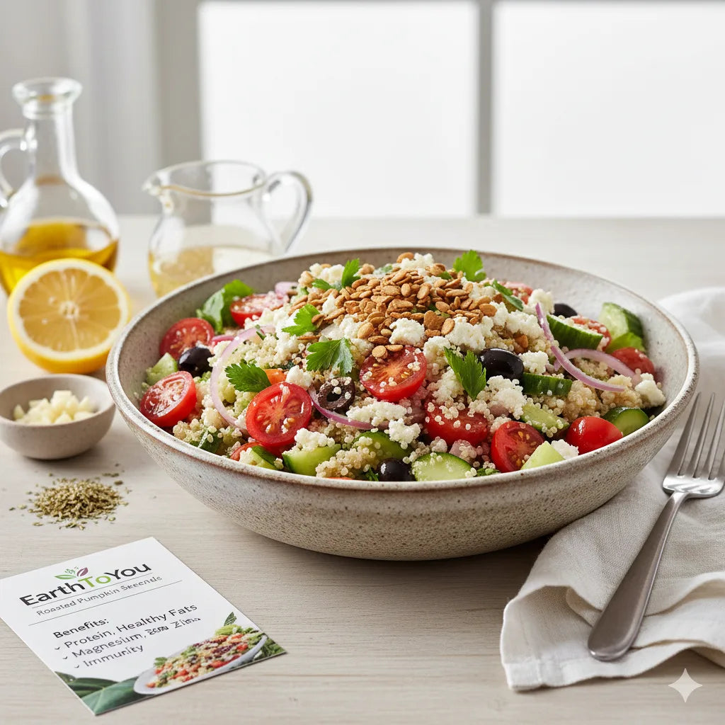 Crunchy Mediterranean Quinoa Salad