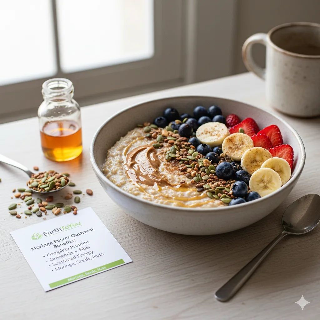 Moringa Power Oatmeal Bowl