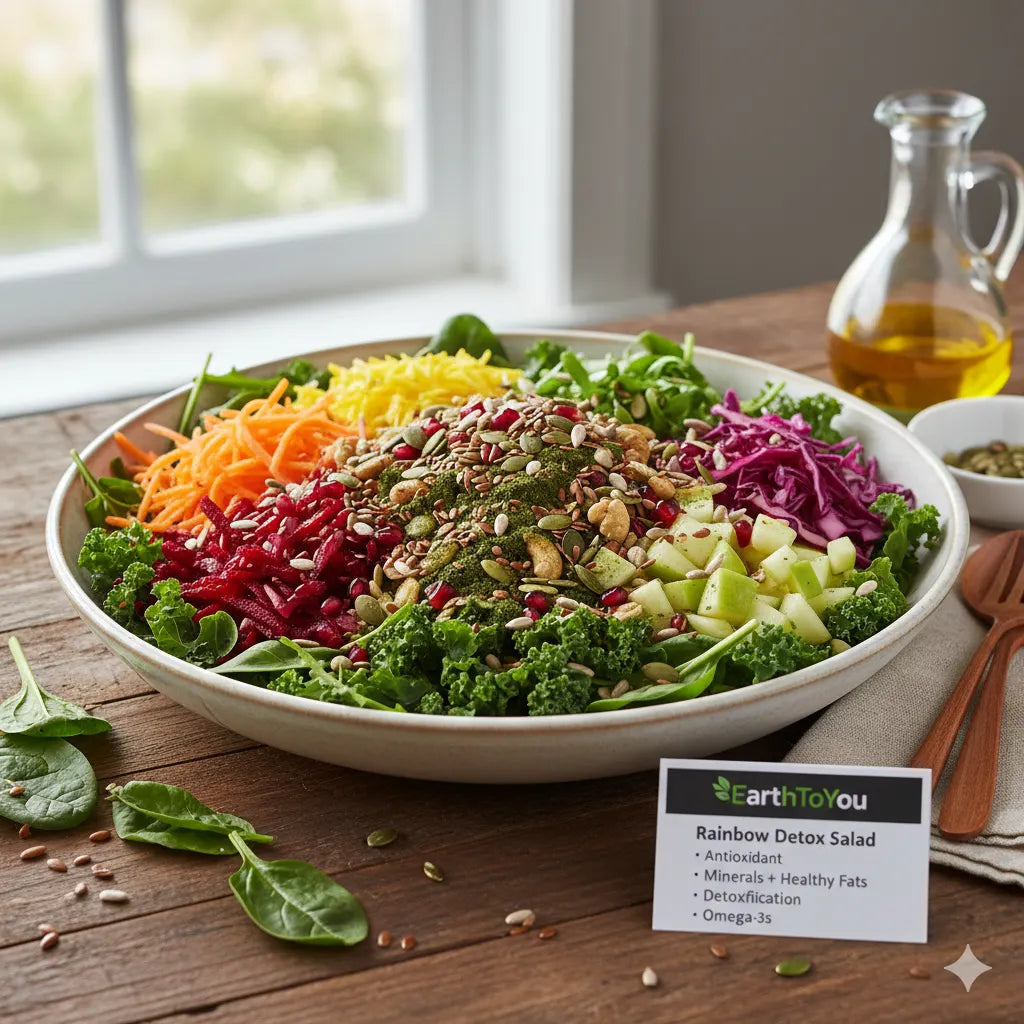 Rainbow Detox Salad with Seed Power