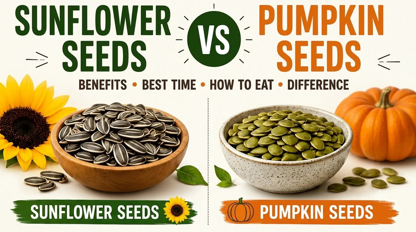 Pumpkin Seeds vs Sunflower Seeds: The Practical Difference