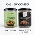 Cashew Combo — Black Pepper & Salt + Hing Pudina | Pack of 2 × 200g