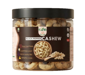 Black pepper cashews-front Black Pepper Cashew